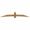 Ekena Millwork Bellingham Rough Sawn Timber Gable Bracket, Western Red Cedar, 108"W x 18"H x 4"D x 6"F, 4/12 Pitch GBW108X18X0406BEL00RWR - alternate 1